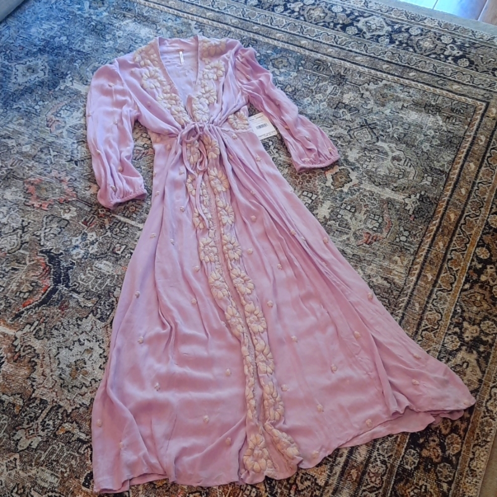 Free People Lilac Midi Dress